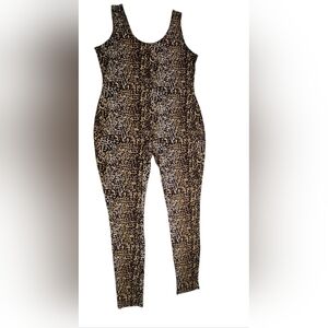 Chic Animal Print Women's Jumpsuit
